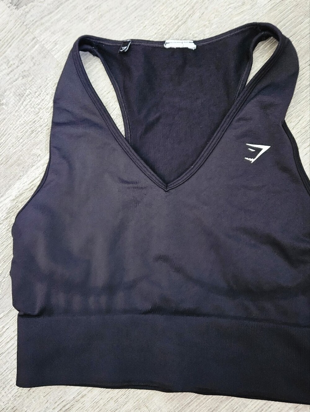 Gymshark Black V-Neck Sports Bra